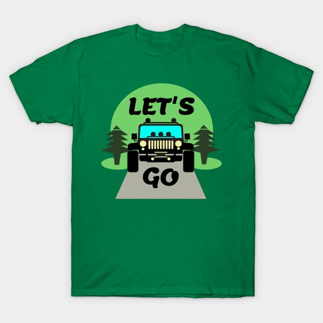 Let's Go T-Shirt by BishBashBosh